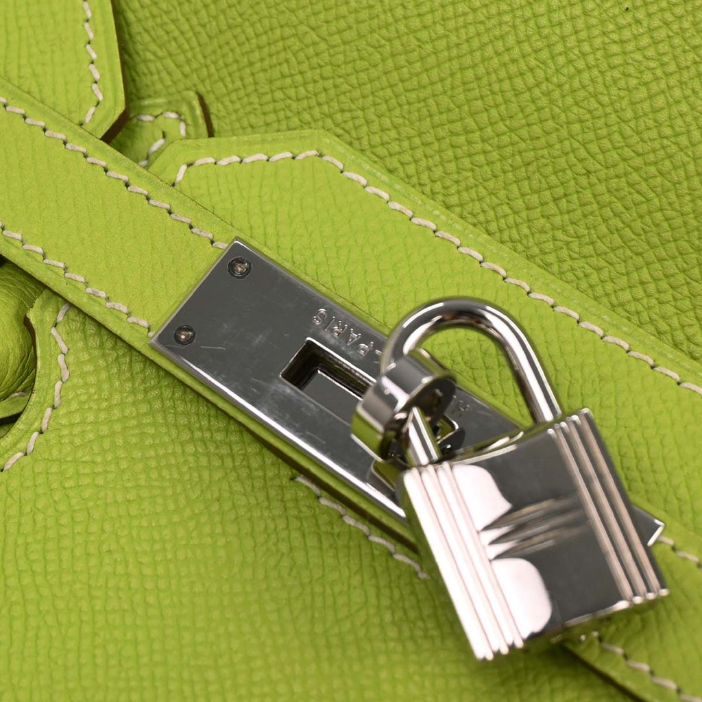 Hermes Kiwi Epsom Candy Birkin 35 Handbag