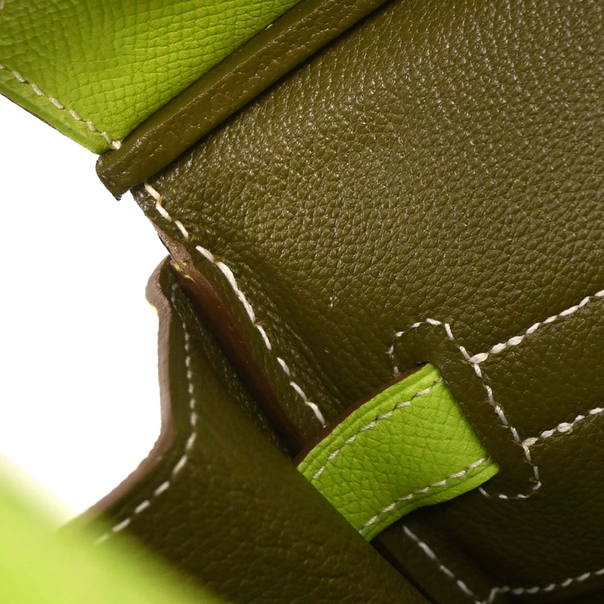 Hermes Kiwi Epsom Candy Birkin 35 Handbag