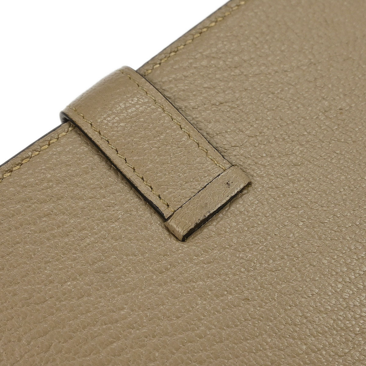 Hermes 2011 Gris Tourterelle Chevre Bearn Soufre Bifold Long Wallet