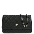 Chanel 2012-2013 Black Lambskin Classic WOC Wallet On Chain