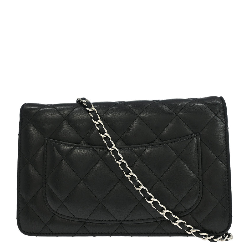 Chanel 2012-2013 Black Lambskin Classic WOC Wallet On Chain