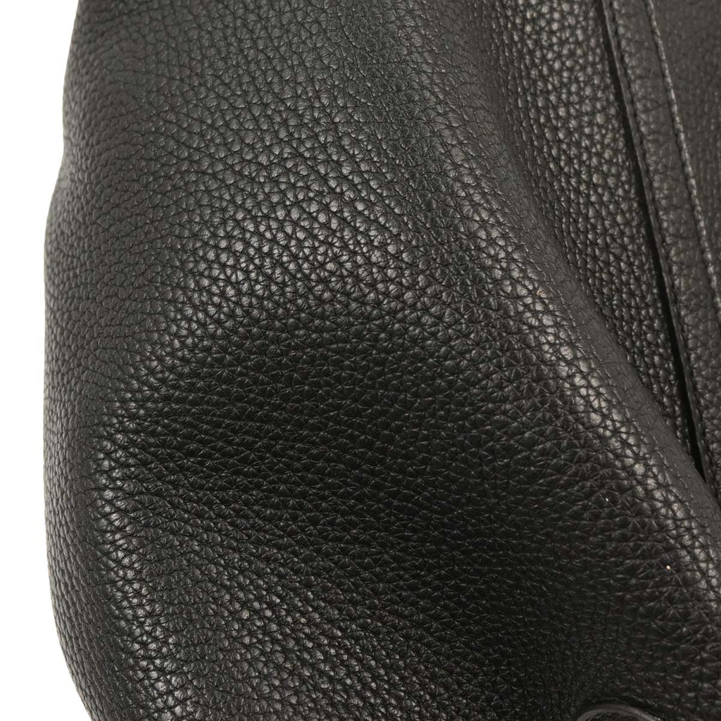 Hermes Black Taurillon Clemence Picotin Lock 22 MM Handbag
