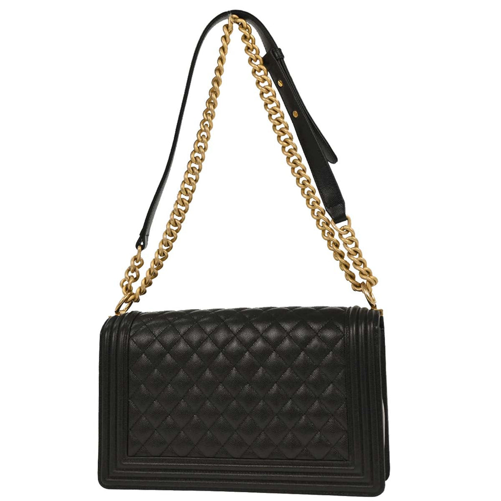 Boy Chanel Black Caviar New Medium Shoulder Bag