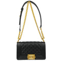 Boy Chanel Black Caviar Small Chain Shoulder Bag