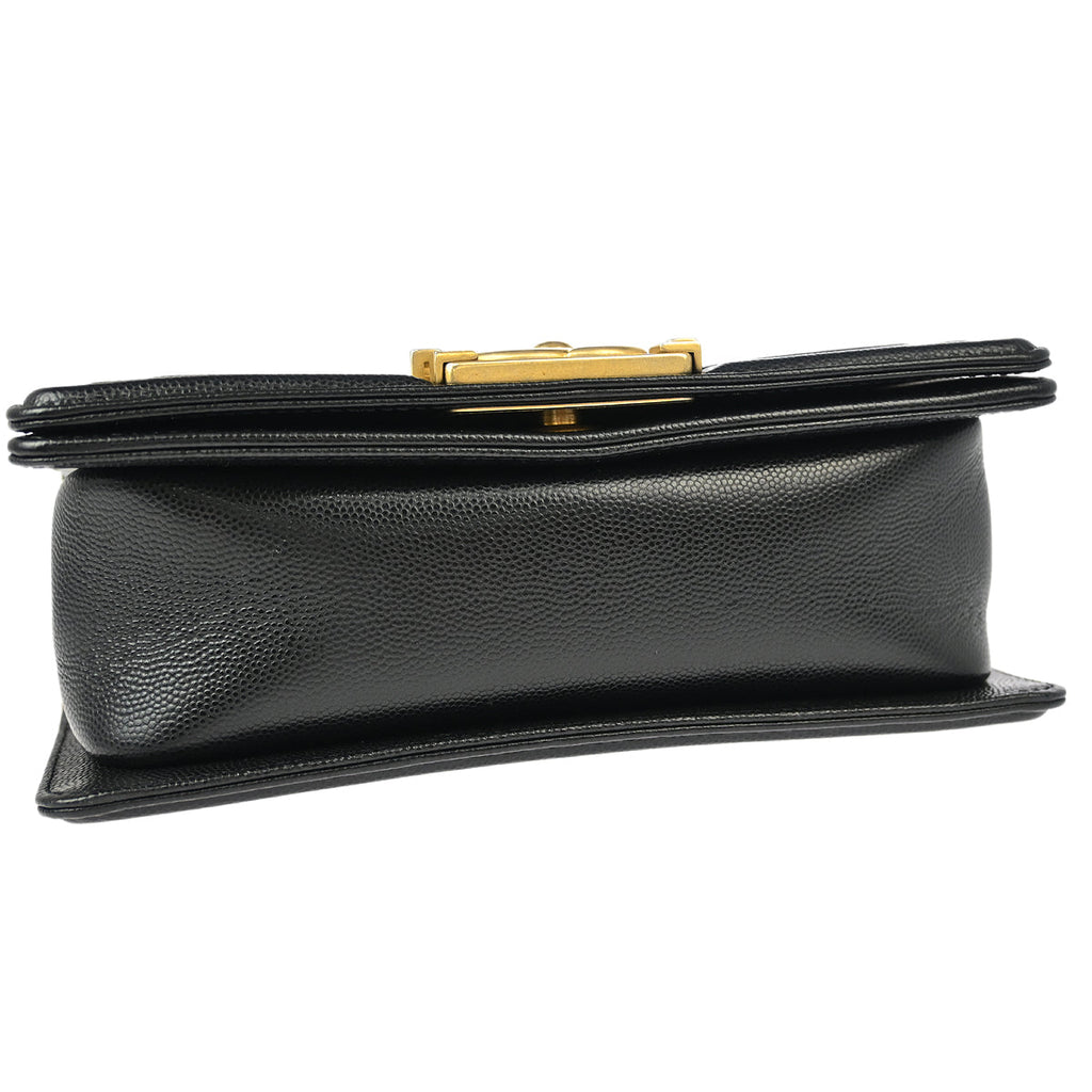 Boy Chanel Black Caviar Small Chain Shoulder Bag