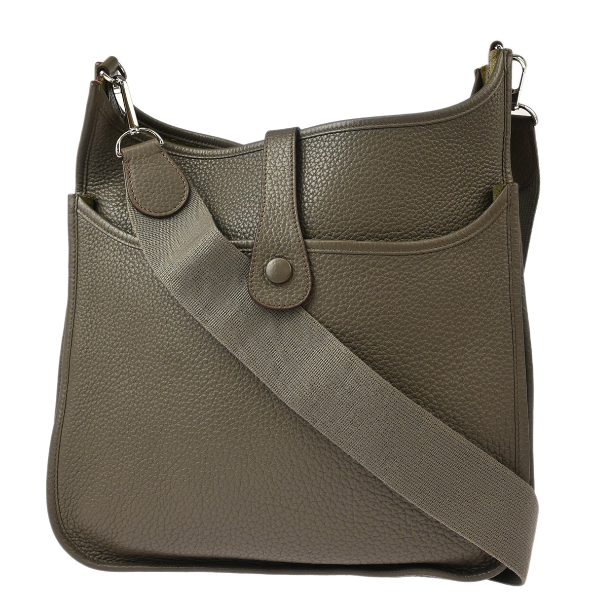 Hermes Etain Taurillon Clemence Evelyne 3 GM Shoulder Bag
