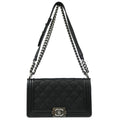 Boy Chanel 2015-2016 Black Calfskin Medium Shoulder Bag