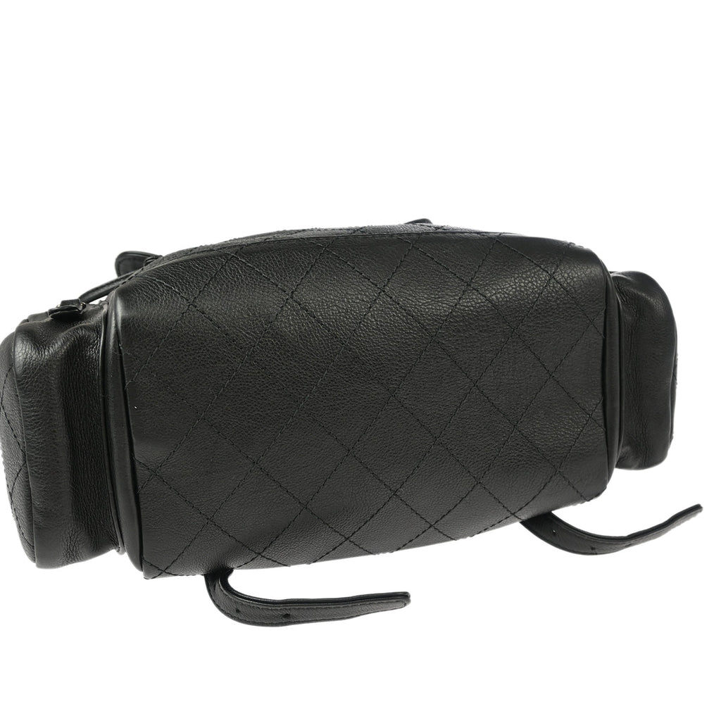 Chanel 2017 Black Calfskin Backpack