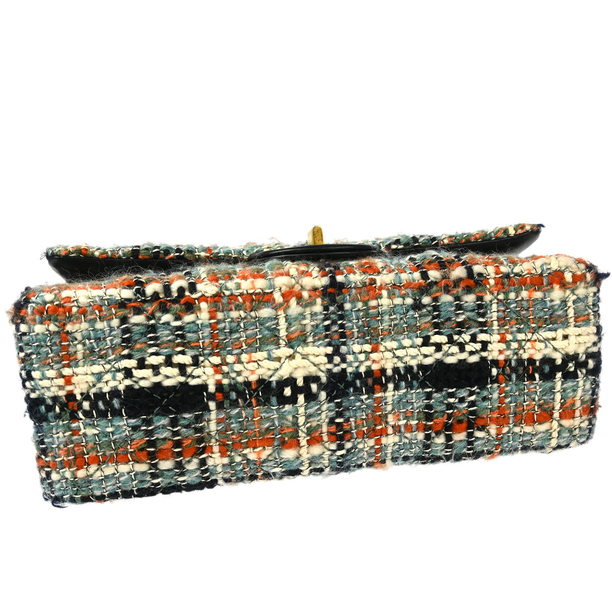 Chanel 2015-2016 Multicolor Tweed 2.55 Medium Classic Double Flap Shoulder Bag