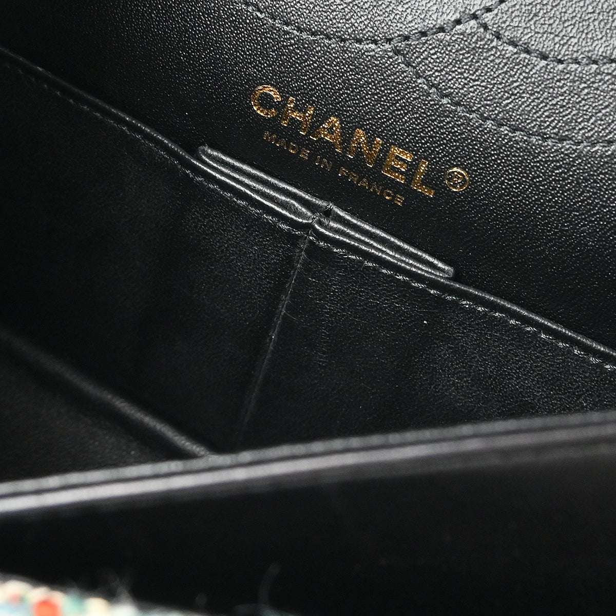 Chanel 2015-2016 Multicolor Tweed 2.55 Medium Classic Double Flap Shoulder Bag