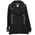 Chanel 2010 Double Breasted Jacket Black #38