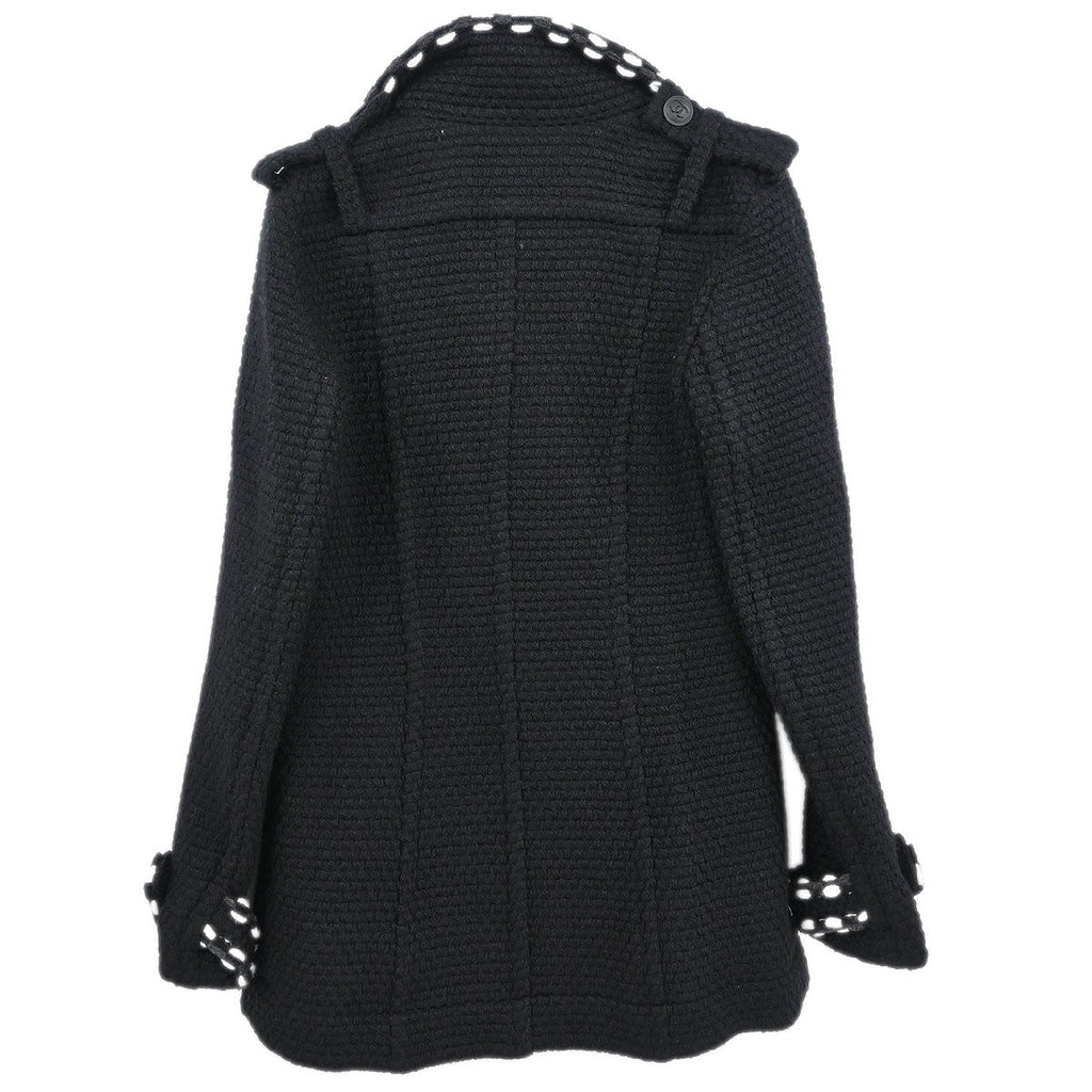 Chanel 2010 Double Breasted Jacket Black #38