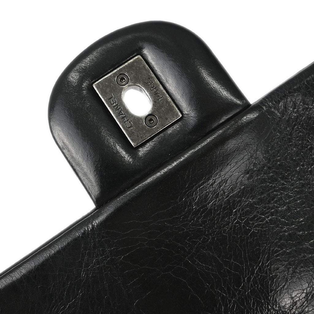 Chanel 2014 Black Calfskin Icon Shoulder Bag