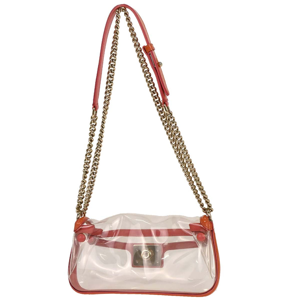 Boy Chanel Clear Pink PVC Patent leather Shoulder Bag