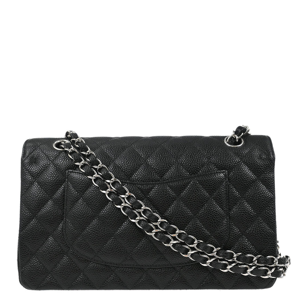 Chanel Black Caviar Medium Classic Double Flap Shoulder Bag
