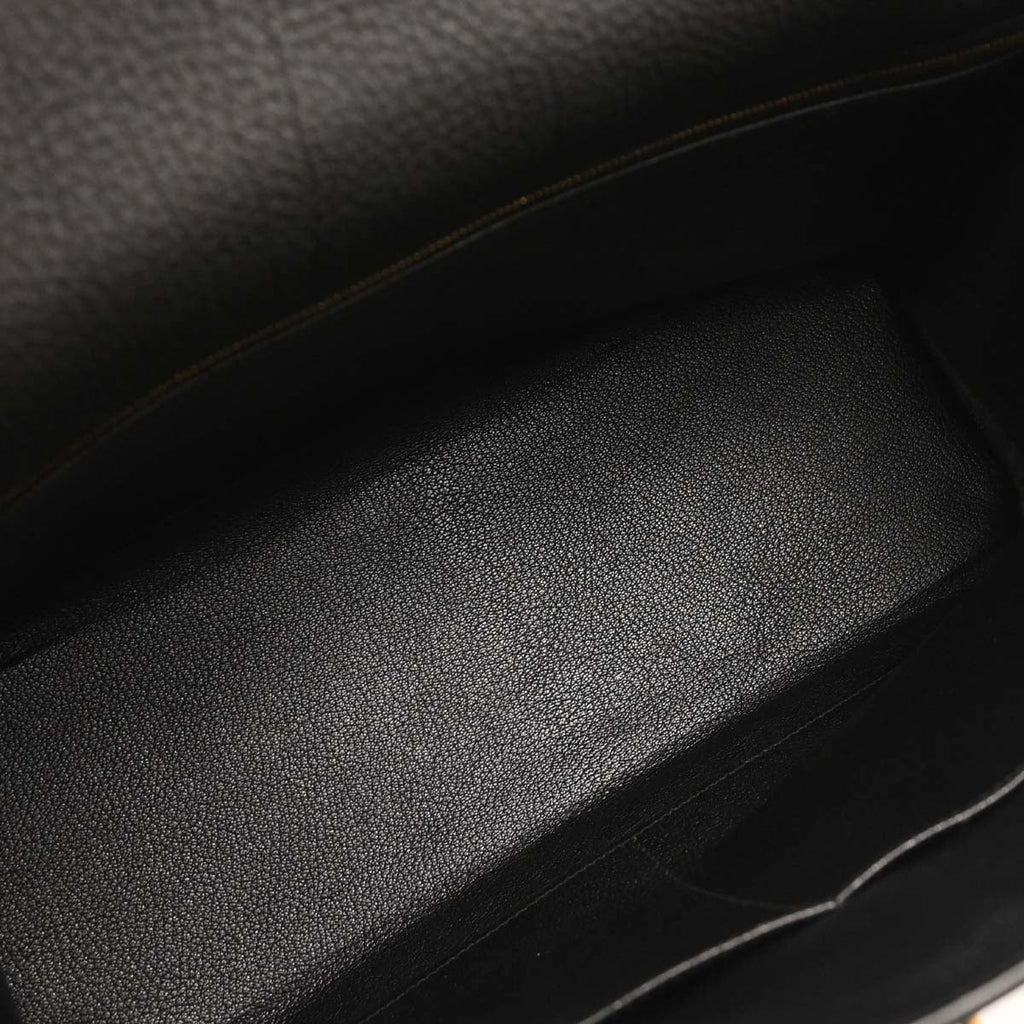 Hermes Black Togo Kelly 35 Retourne 2way Shoulder Handbag