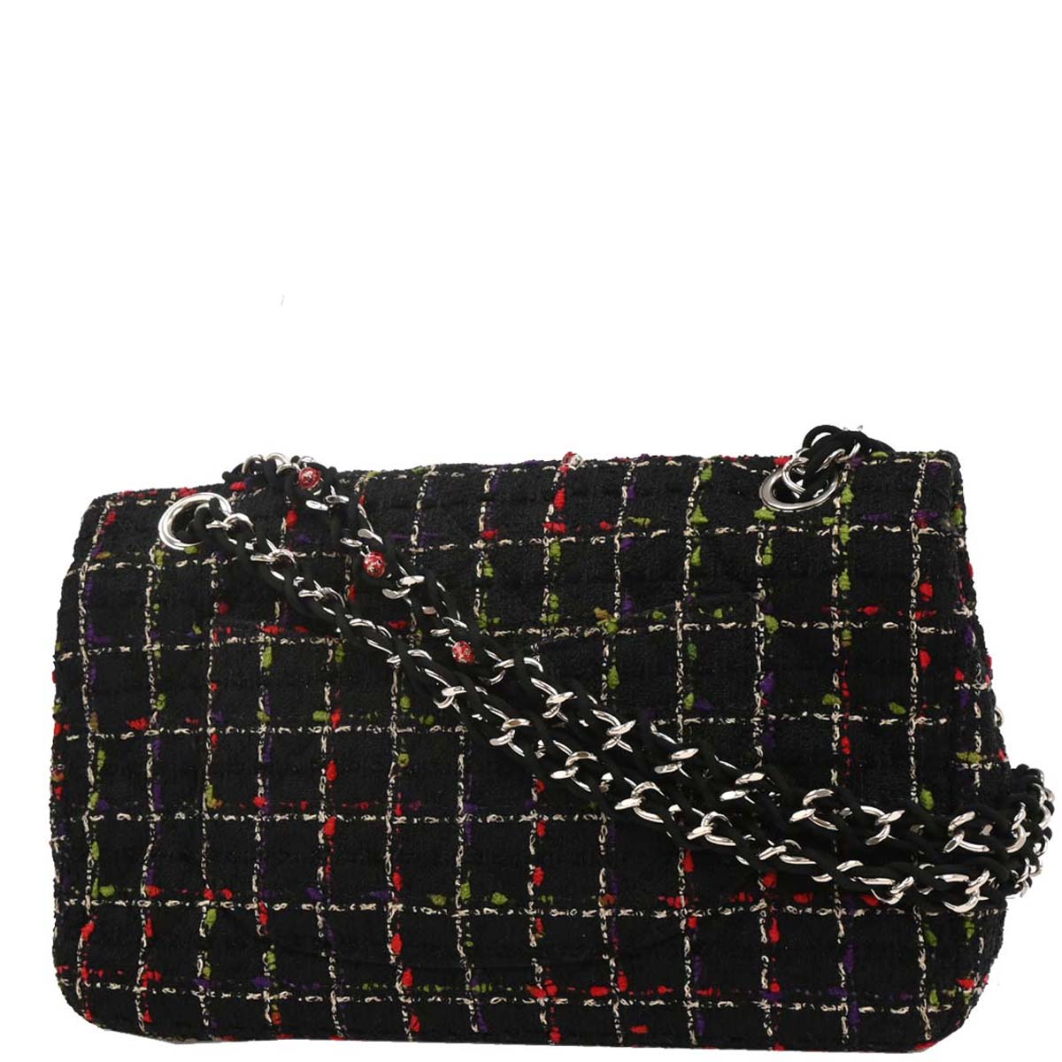 Chanel 2010-2011 Black Tweed Ladybug Shoulder Bag