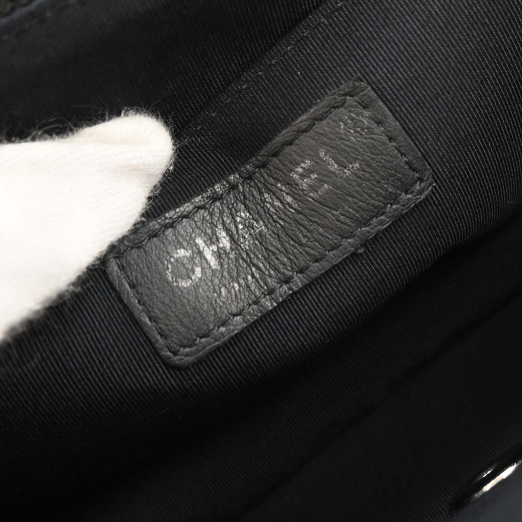 Chanel 2010-2011 Black Tweed Ladybug Shoulder Bag