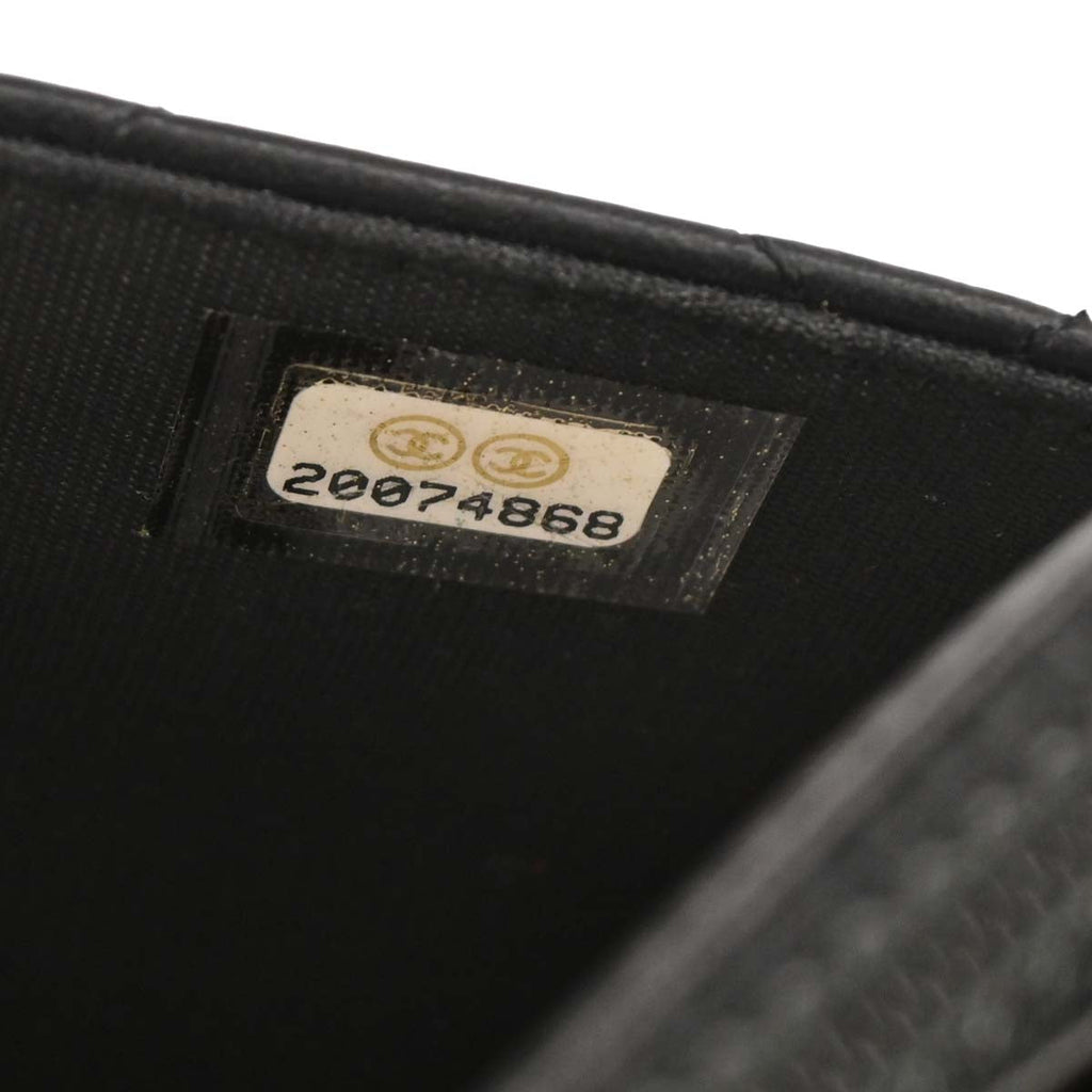 Boy Chanel 2014-2015 Black Lambskin Small WOC Wallet On Chain