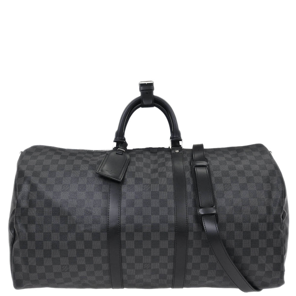 Louis Vuitton Damier Graphite Keepall Bandouliere 55 Duffle N41413