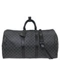 Louis Vuitton Damier Graphite Keepall Bandouliere 55 Duffle N41413