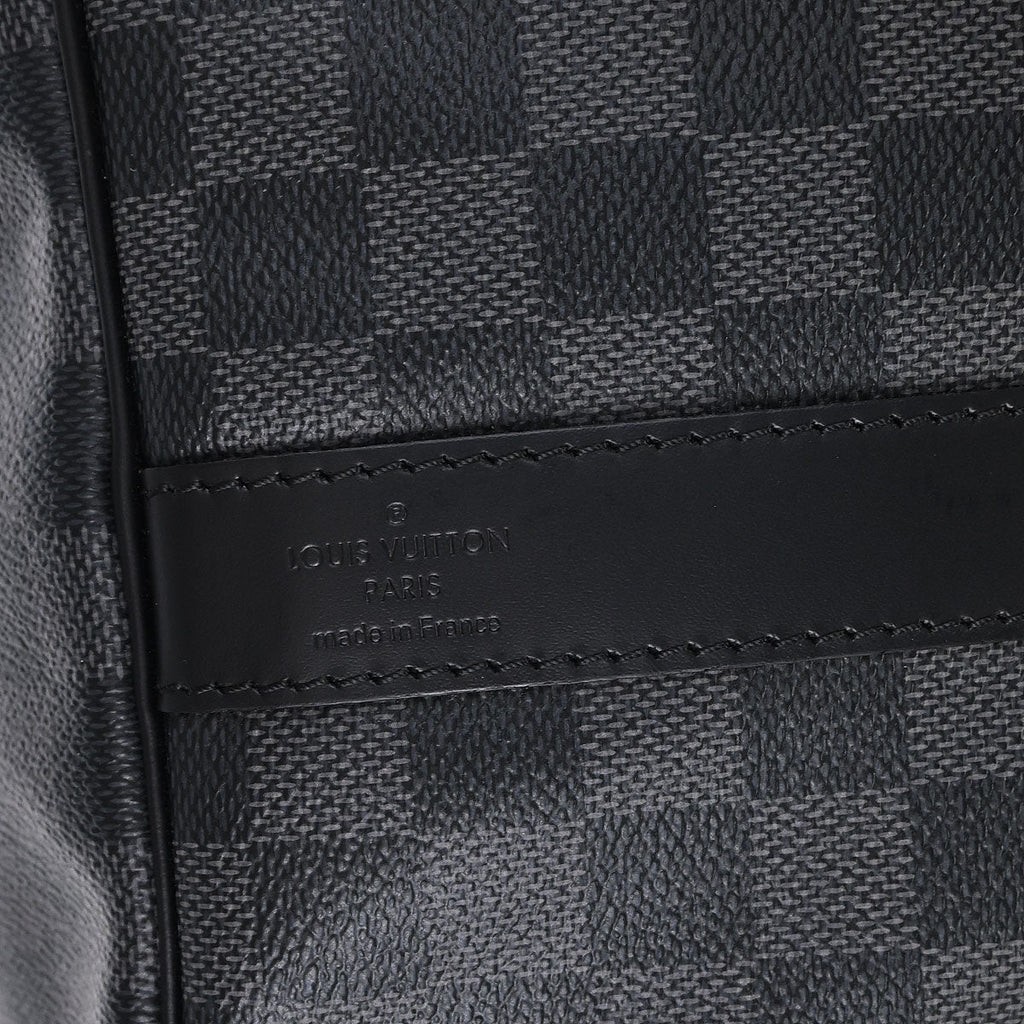Louis Vuitton Damier Graphite Keepall Bandouliere 55 Duffle N41413