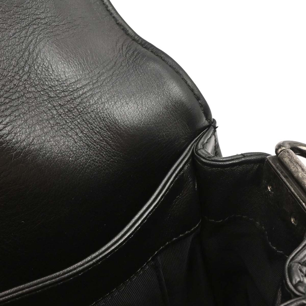 Boy Reverso Chanel 2013-2014 Black Lambskin Medium Shoulder Bag