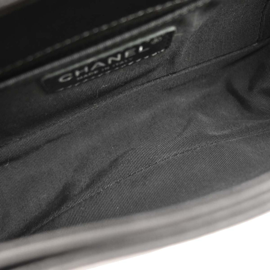 Boy Reverso Chanel 2013-2014 Black Lambskin Medium Shoulder Bag