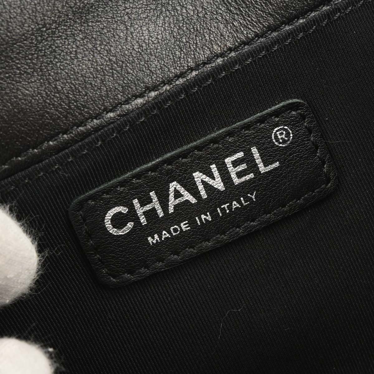 Boy Reverso Chanel 2013-2014 Black Lambskin Medium Shoulder Bag