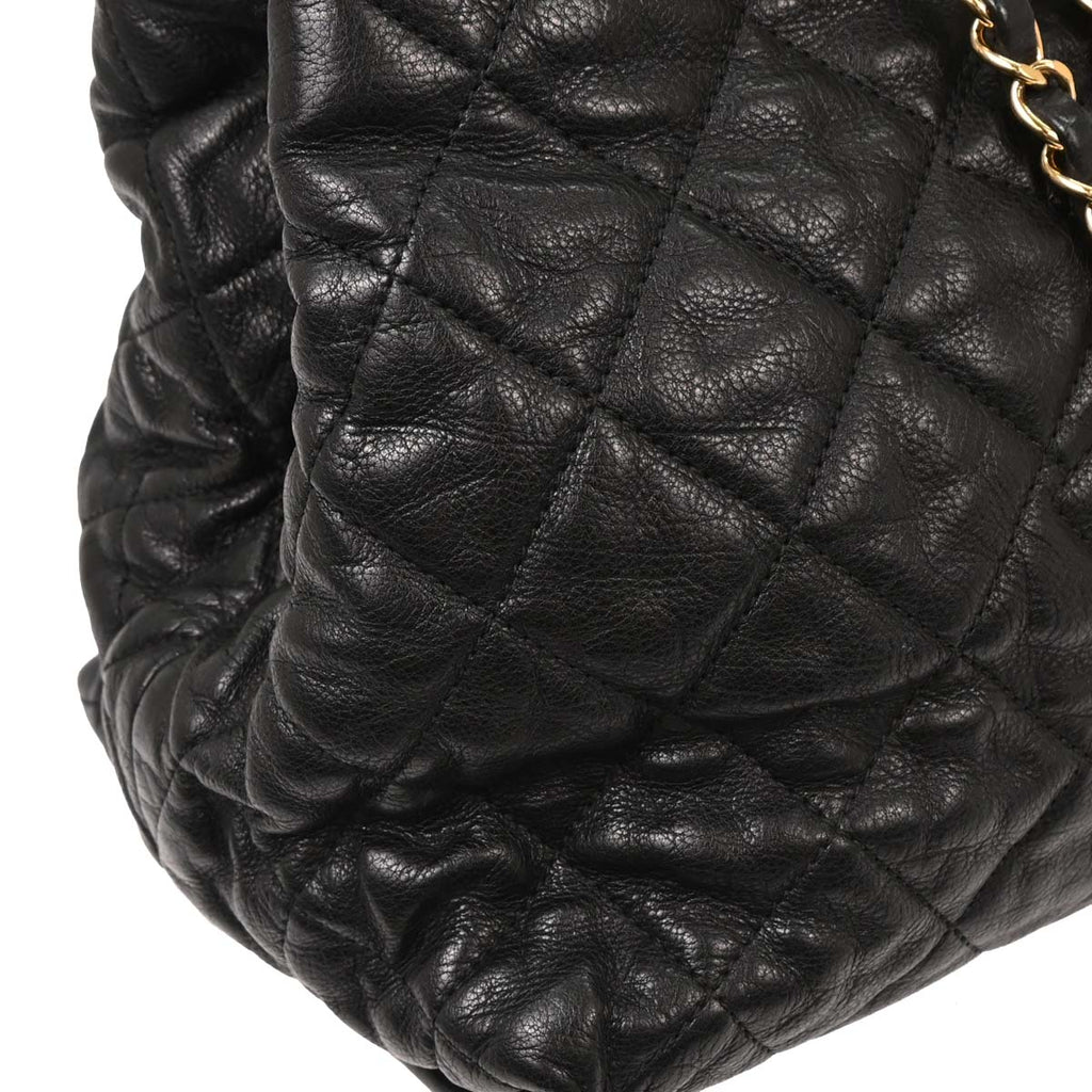 Chanel Black Caviar Tote Chain Me Handbag
