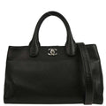 Chanel 2016-2017 Black Caviar Executive Cerf Tote Handbag
