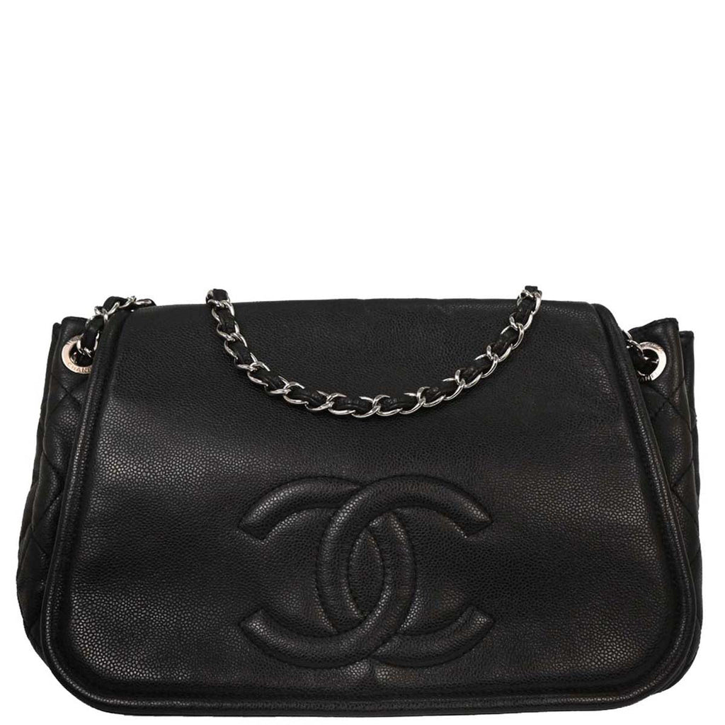 Chanel 2010-2011 Black Caviar Shoulder Bag