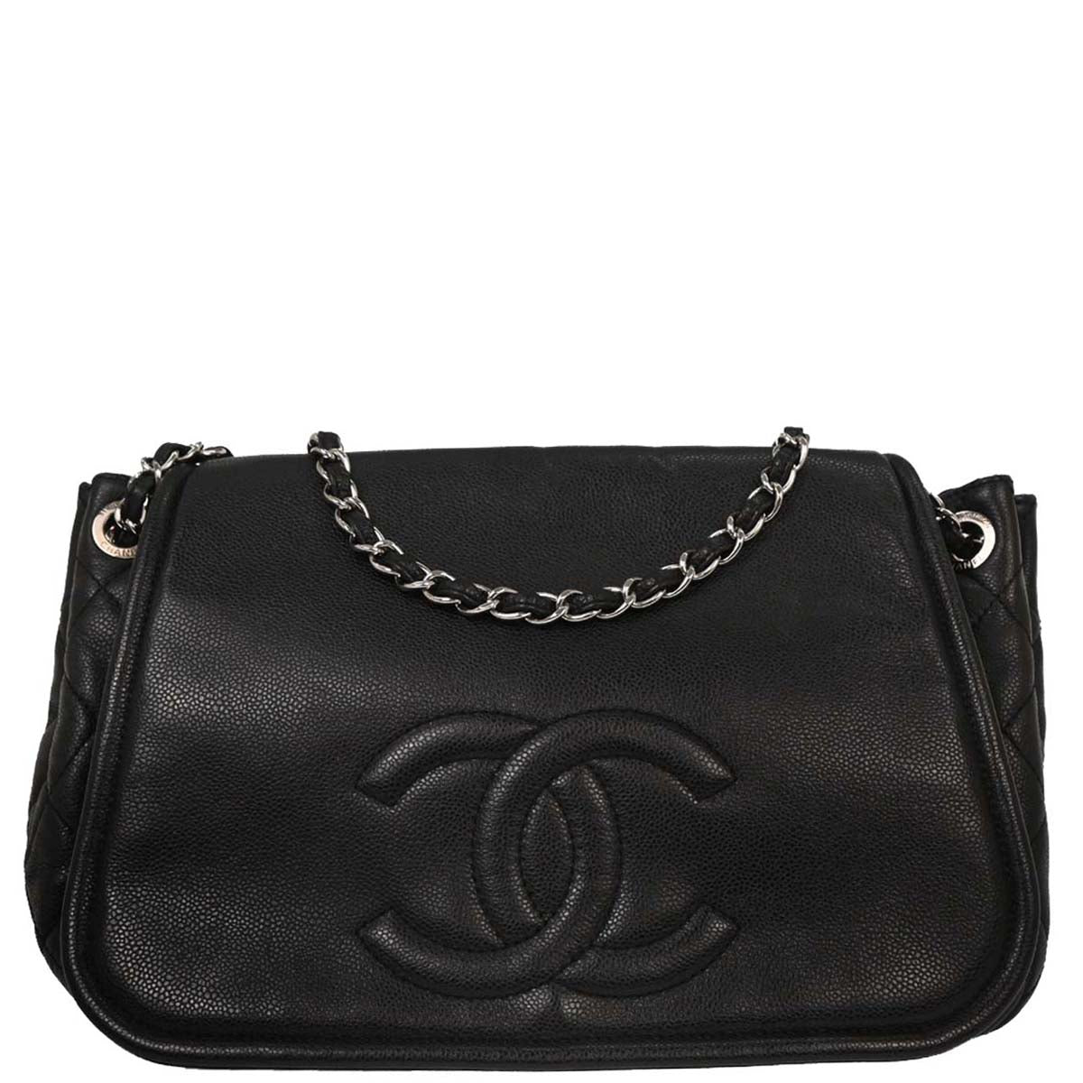 Chanel 2010-2011 Black Caviar Shoulder Bag