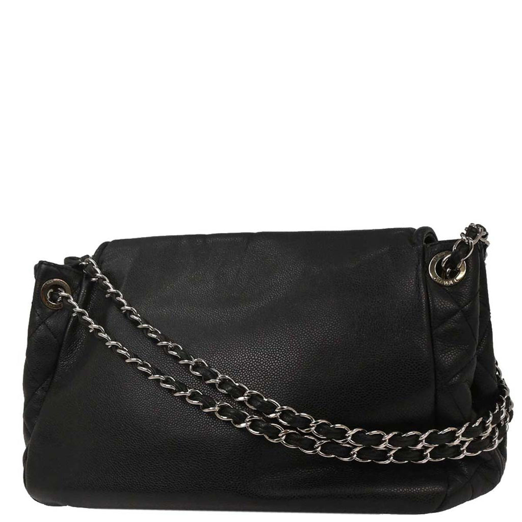 Chanel 2010-2011 Black Caviar Shoulder Bag
