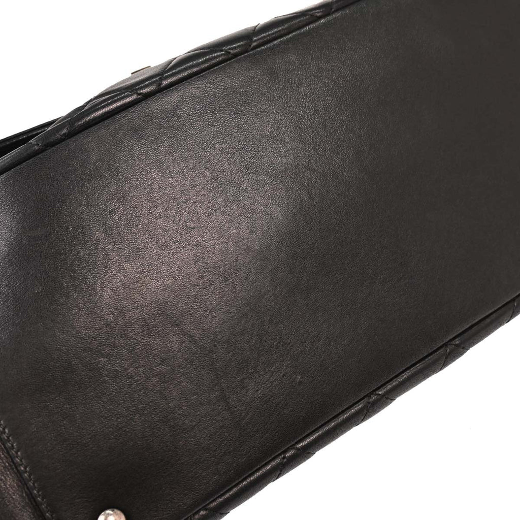 Chanel 2012 Black Lambskin Antik Boy Flap Handbag