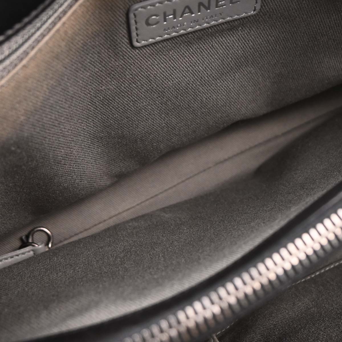 Chanel 2012 Black Lambskin Antik Boy Flap Handbag