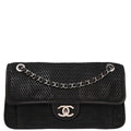 Chanel 2012-2013 Black Perforated Calfskin Up in the Air Shoulder Bag