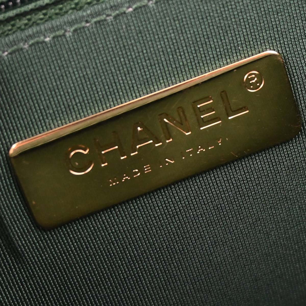 Chanel 2019 Green Lambskin 19 Infinity Chain 2way Shoulder Handbag