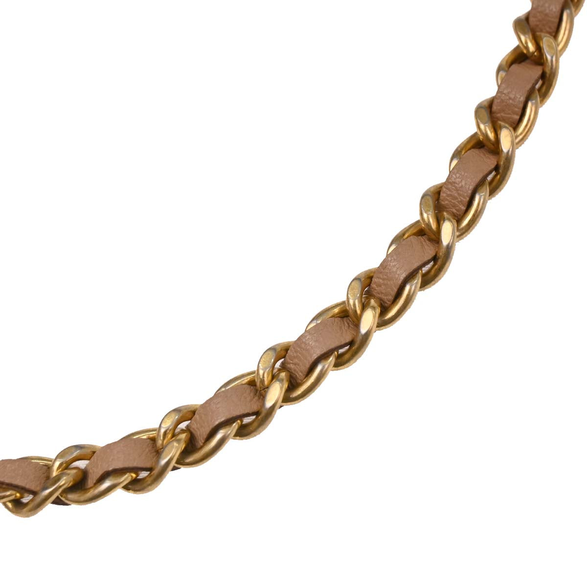 Chanel 2016-2017 Beige Lambskin Elegant CC WOC Wallet on Chain