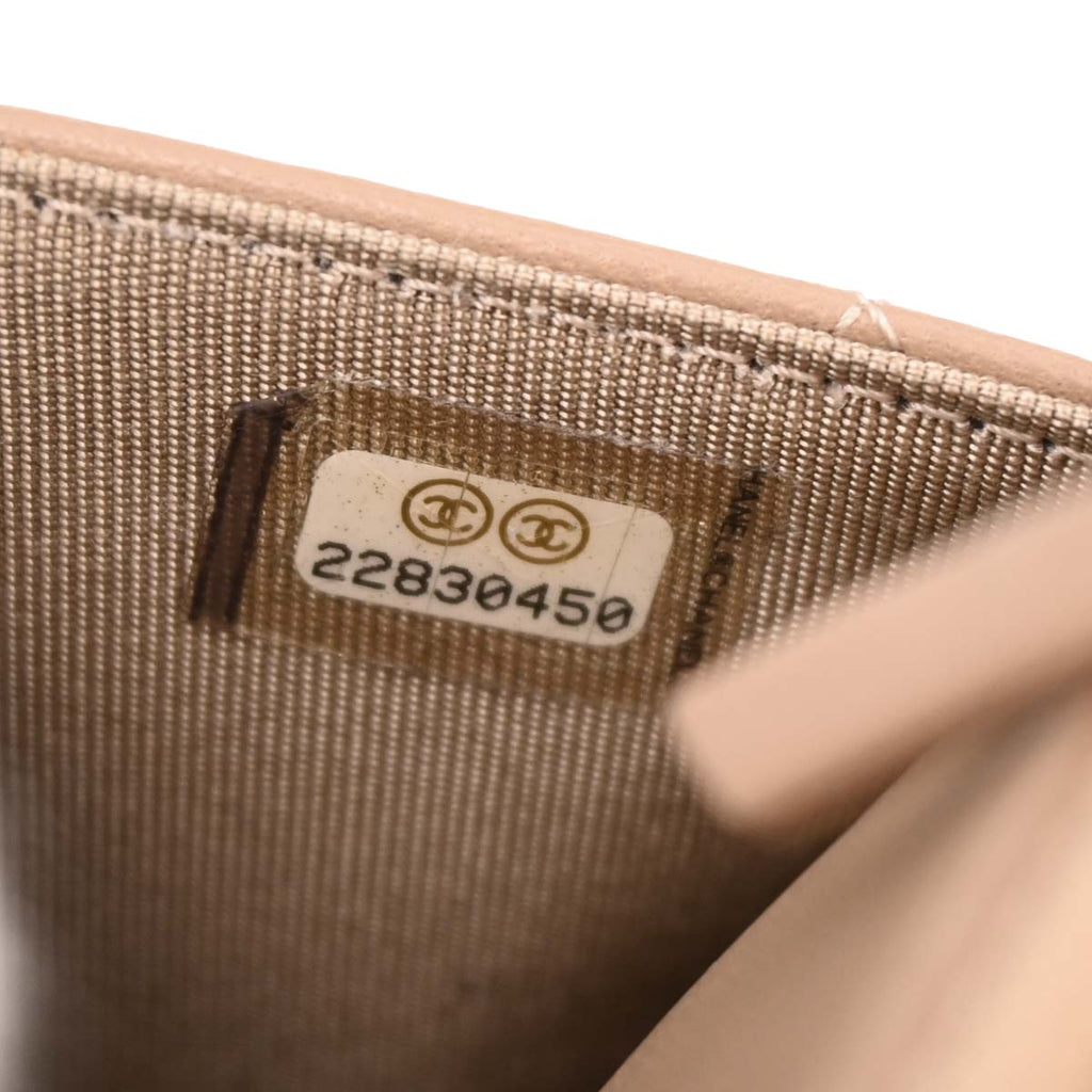Chanel 2016-2017 Beige Lambskin Elegant CC WOC Wallet on Chain