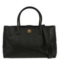 Chanel 2010-2011 Black Caviar Executive Cerf Tote Handbag