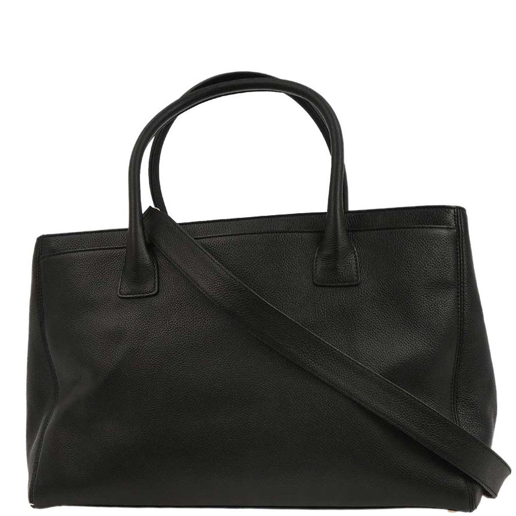 Chanel 2010-2011 Black Caviar Executive Cerf Tote Handbag