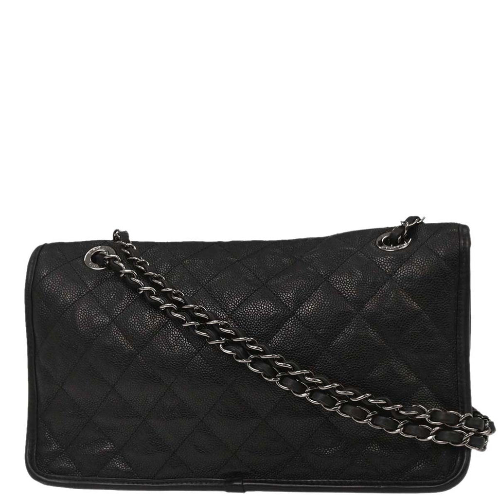 Chanel 2014 Black Caviar French Riviera Shoulder Bag