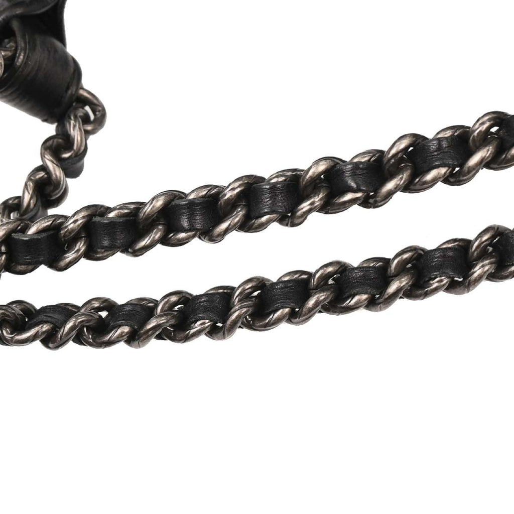 Chanel 2014-2015 Black Calfskin Hobo Handbag