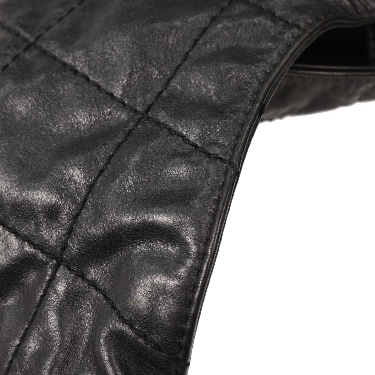 Chanel 2014-2015 Black Calfskin Hobo Handbag
