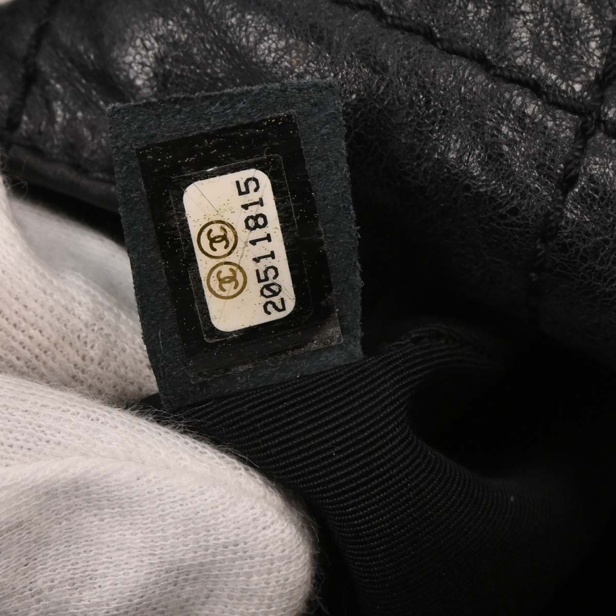 Chanel 2014-2015 Black Calfskin Hobo Handbag