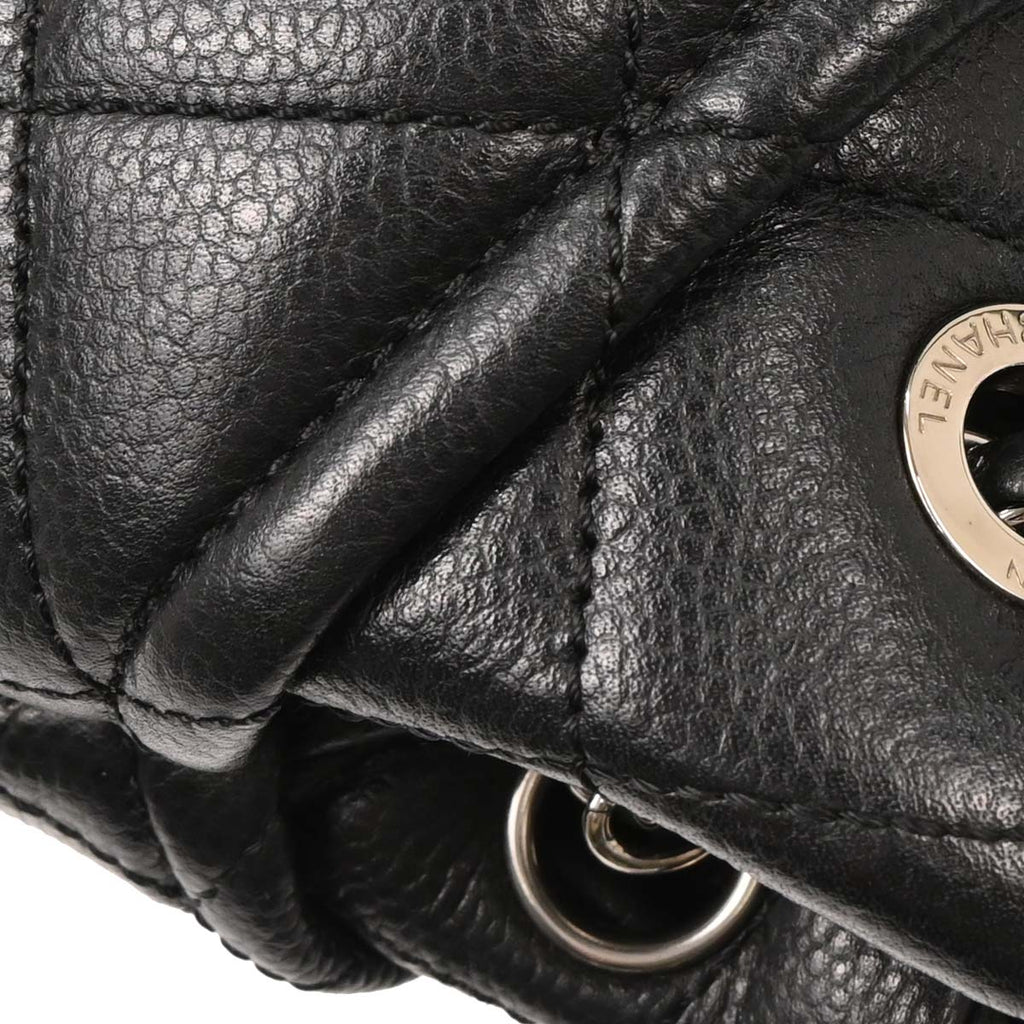 Chanel Black Caviar Tote Chain Handbag
