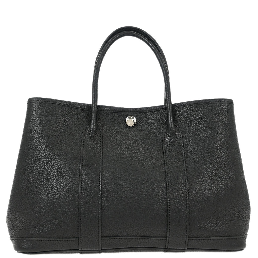 Hermes Black Negonda Garden Party 30 TPM Tote Handbag