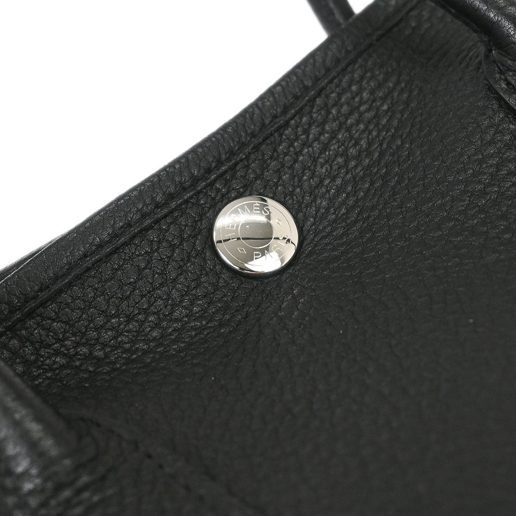Hermes Black Negonda Garden Party 30 TPM Tote Handbag