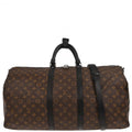 Louis Vuitton Monogram Macassar Keepall Bandouliere 55 M56714